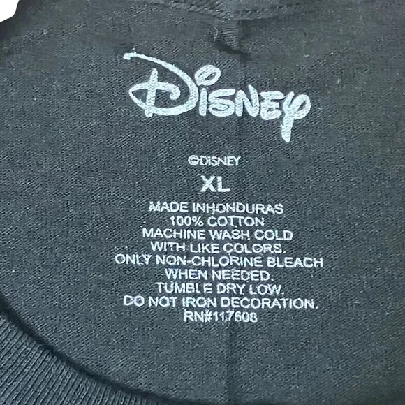 Lilo And Stitch T-Shirt Mens XL Black Hawaiian Colorful Short Sleeve Floral - Picture 4 of 8